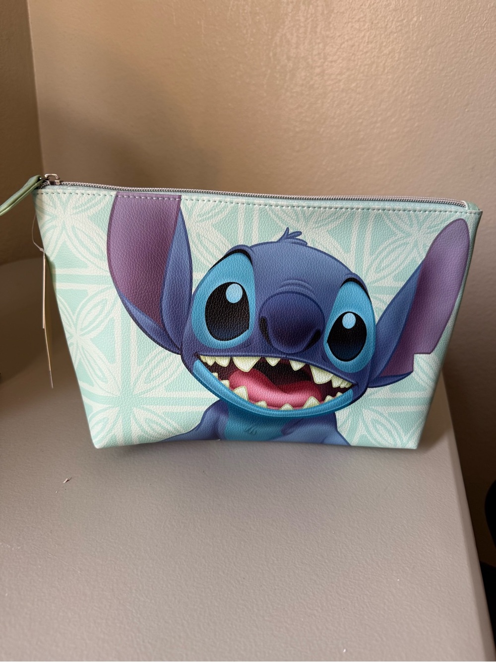 Disney Stitch Cosmetic Bag in Blue, Purple, Mint